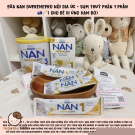 Sữa Nan Supremepro Úc Hộp 4 gói nhỏ ( Sữa TP1P cho bé dị ứng)