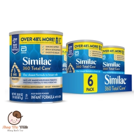 SỮA SIMILAC 360 TOTAL CARE 5 HMO PREBIOTICS CHO BÉ TỪ 0 ĐẾN 12 THÁNG, 874G
