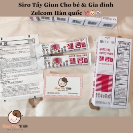 Siro Tẩy Giun Zelcom Hàn Quốc cho bé từ 2 tuổi ( Hộp 2 gói 15ml)