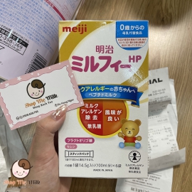 Sữa meiji HP Nhật hộp 6 gói ( Bé dị ứng đạm bò từ 0-12 tháng)