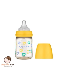 Bình sữa moyyum tim vàng Hàn Quốc 170ml chính hãng