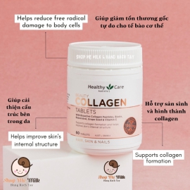 Viên Beauty Collagen 1000mg Úc hộp 60 viên ( Hỗ trợ da, tóc, móng)