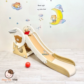 Cầu trượt Finley gấu nâu Hàn Quốc ( Độ dài máng 170cm)