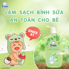 Nước rửa bình Dnee Thái Lan 620ml chính hãng