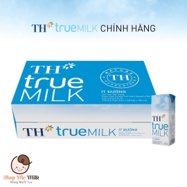 Sữa TH true milk 180ml ít đường VN ( date cập nhật mới nhất)