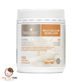 Bio Island Milk Calcium Bone Care - Viên Sữa Bổ Sung Canxi Lọ 150 Viên