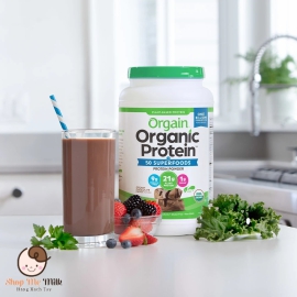 Bột Protein Hữu Cơ Orgain Organic Protein and Superfoods Plant Based Protein Powder - Vị Socola [Hộp 1.2kg]