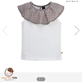 Áo gile mỏng bé gái moimoln made in korea size 110cm