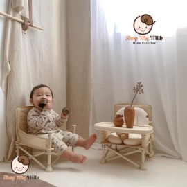 Ghế gấp họn Hoo Booster kèm bàn ăn style Hàn Quốc cho bé từ 6 tháng ( bản rep 1:1)