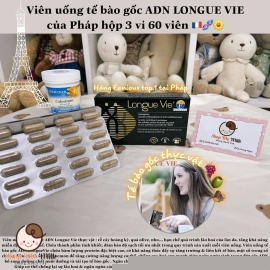 Viên uống tế bào gốc LONGUE VIE ADN thực vật của Pháp ( chống lão hoá, tăng sinh collagen cho da)