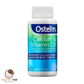 Viên uống bổ sung canxi vitamin D3 cho bà bầu Ostelin Calcium & Vitamin D3 của Úc 130 viên