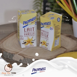 Sữa tươi hương Vanilla Promess hộp 200ml Pháp ( Thùng 24 hộp)