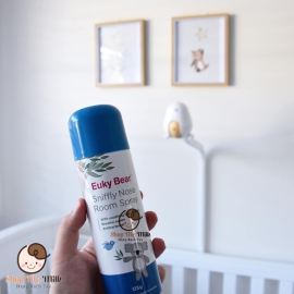 Xịt phòng khuynh diệp - Euky Bear 125g Úc ( bé dễ thở- xịt không khí diệt khuẩn)