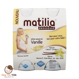 Sữa bầu Matilia Pháp 200ml vị vanilla ( lốc 4 chai)