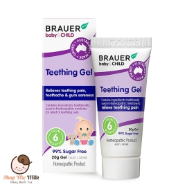Gel giảm đau răng Brauer Baby & Child Teething Gel 20g  - Từ 6 tháng nội địa Úc
