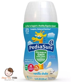Sữa nước Pediasure fiber vị vani (mẫu mới) chai 237ml cho trẻ từ 2-13 tuổi pack 24 chai date 4/2024