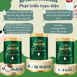 Sữa Aptamil Essensis Organic A2 Úc số 1 900G - Cho trẻ 0-6 tháng ( Hàng Air)